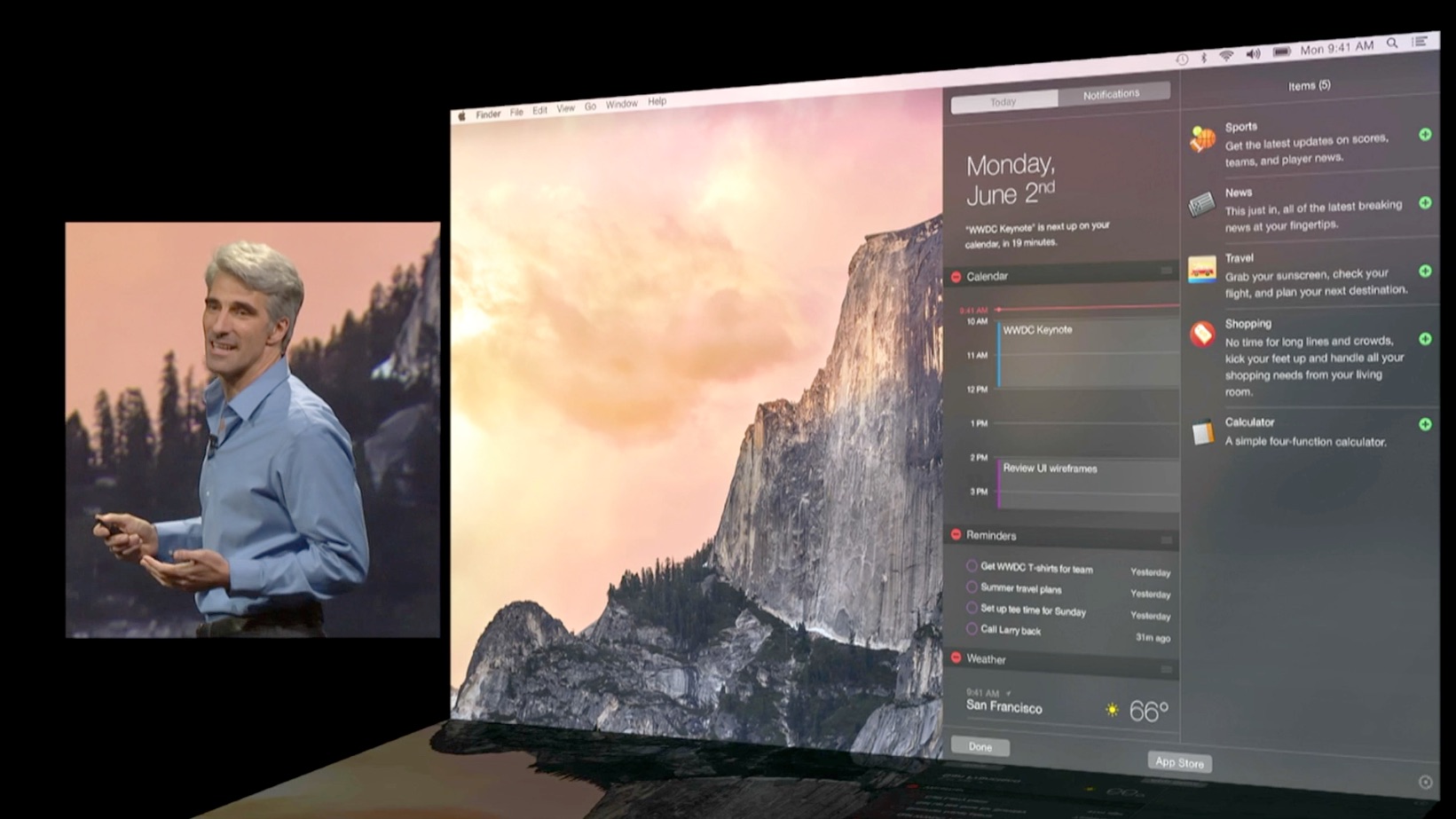 WWDC 2014OS X 10.10 YosemiteのToday