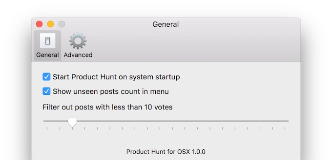 Product_Hunt_for_Mac_settings