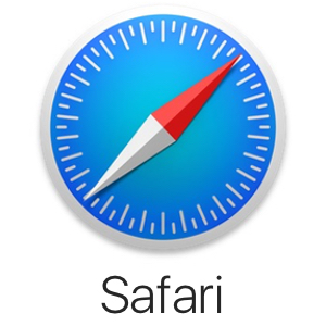 macOS,iOSのデフォルトブラウザ「Safari」のアイコン。