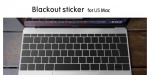 ファーイーストガジェット、MacBookのUSキーボードを無刻印化する「ブラックアウトステッカー for US Mac」を発売。