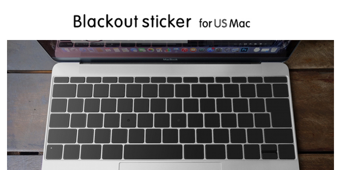 ブラックアウトステッカー for US Mac
