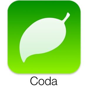 PanicのiOS用Webエディタ「Coda」のアイコン。