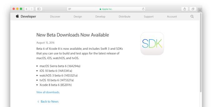Apple-Seed-macOS-Sierra-beta6-16A294a