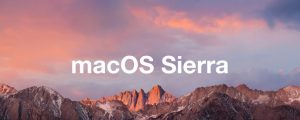 macOS Sierra 10.12 のロゴ。