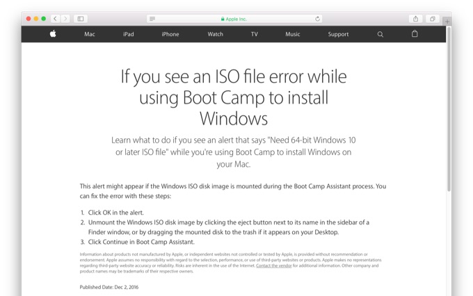 boot-camp-error-need-64-bit-windows-10