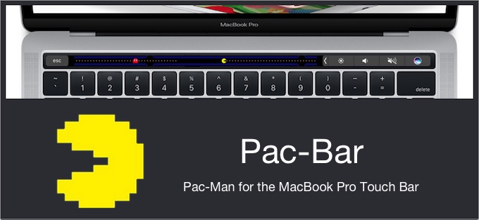 Pac Bar for MacBook Pro Touch Bar