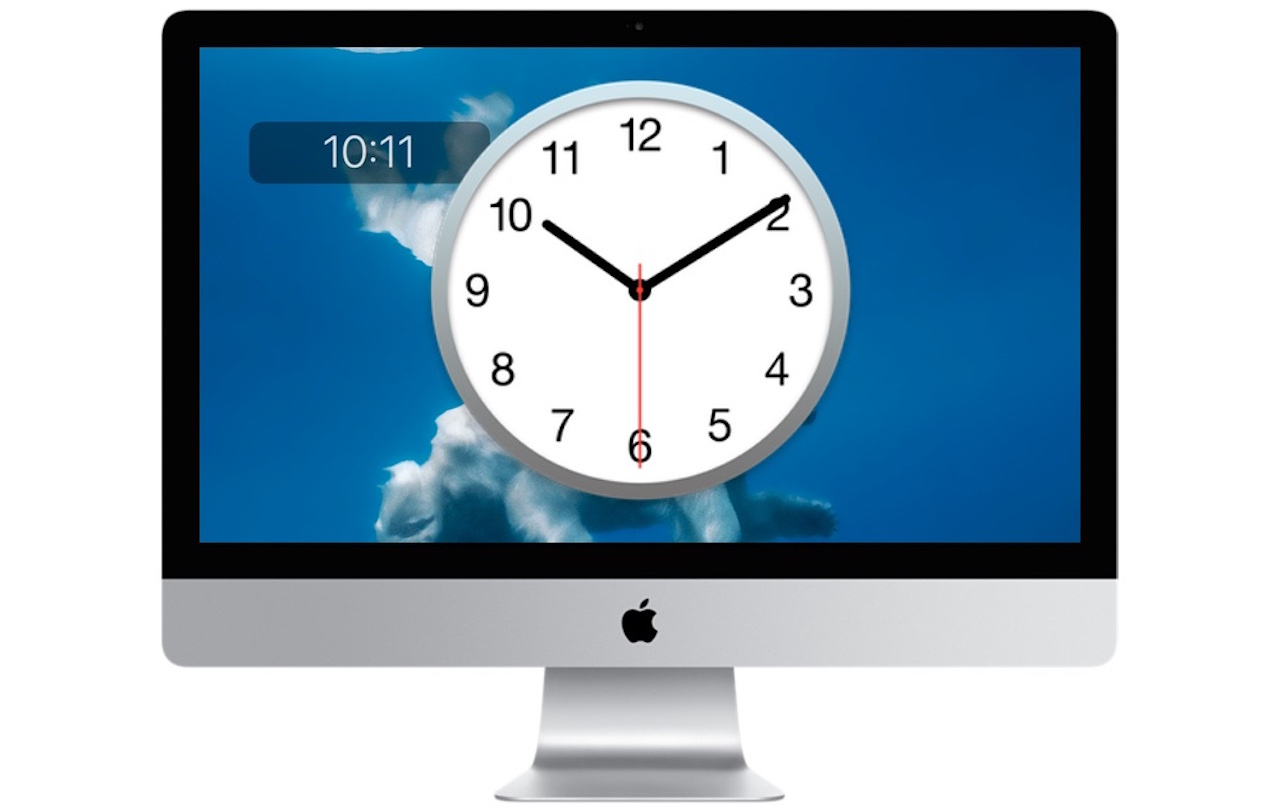 Mac デスクトップ 壁紙 時計