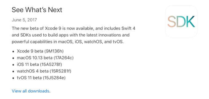 macOS High Sierra 10.13 1st Betaリリース。
