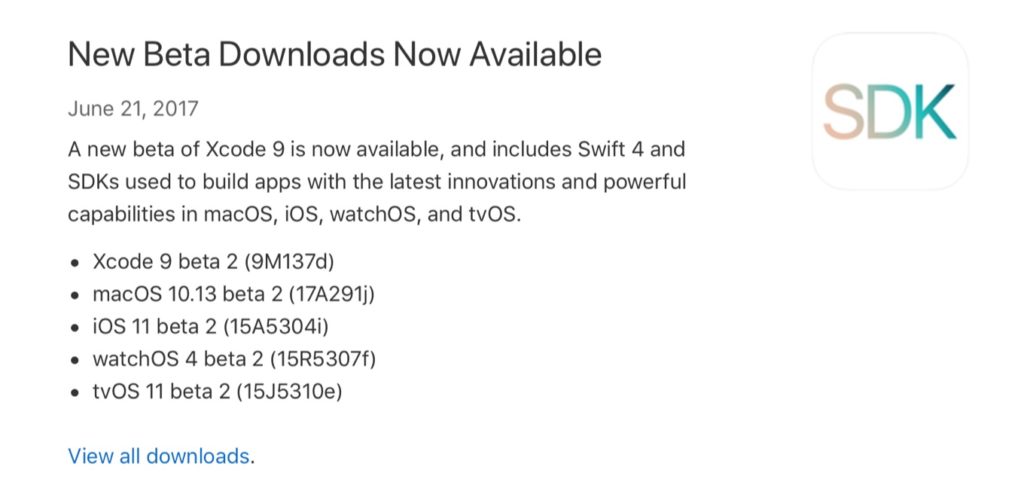 macOS 10.13 beta 2 (17A291j) New Beta Downloads Now Available