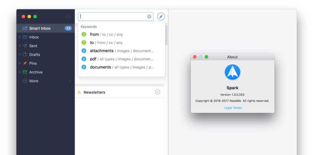 Spark for Mac v1.3の新機能