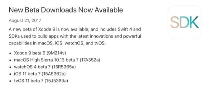 macOS High Sierra 10.13 beta 7