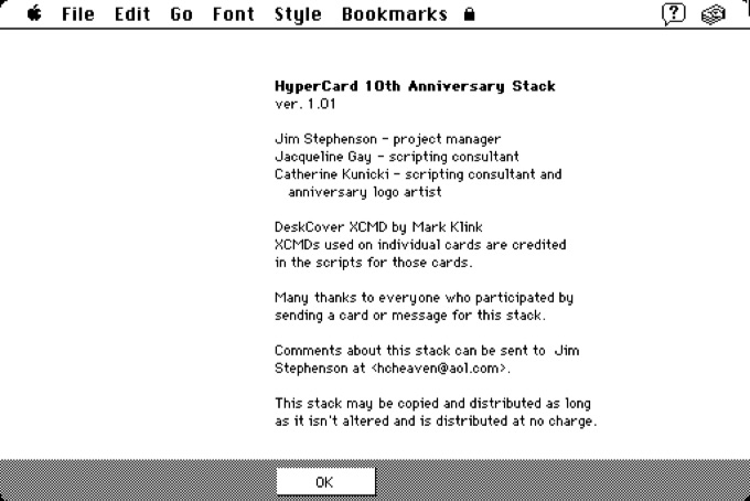 HyperCard 10th Anniversary