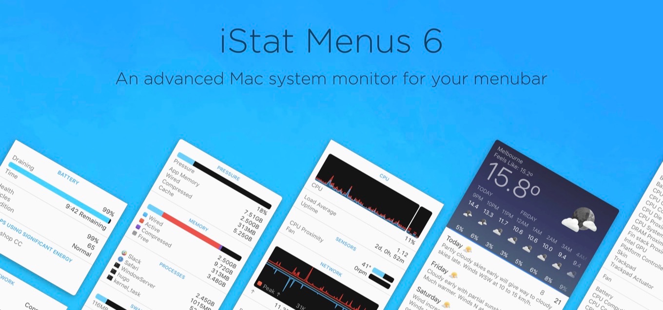 These great features are new in iStat Menus 6