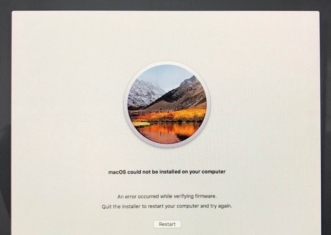 macOS 10.13 High Sierraのアップグレード問題