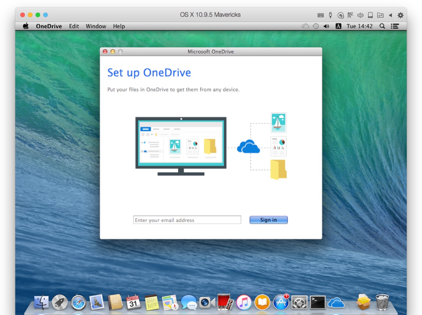 Microsoft OneDrive end of support OS X 10.9 Mavericks