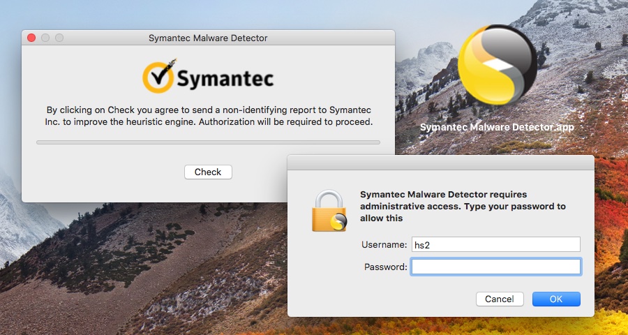 Symantec Malware Detector