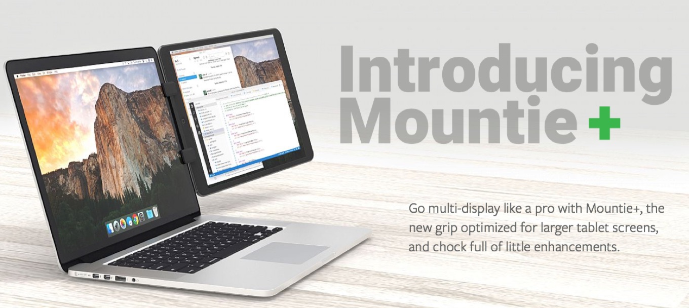Ten One Design、MacBookのディスプレイサイドにiPadなどを装着できるアダプター「Mountie」を改良した「Mountie+」を発売。  | AAPL Ch.