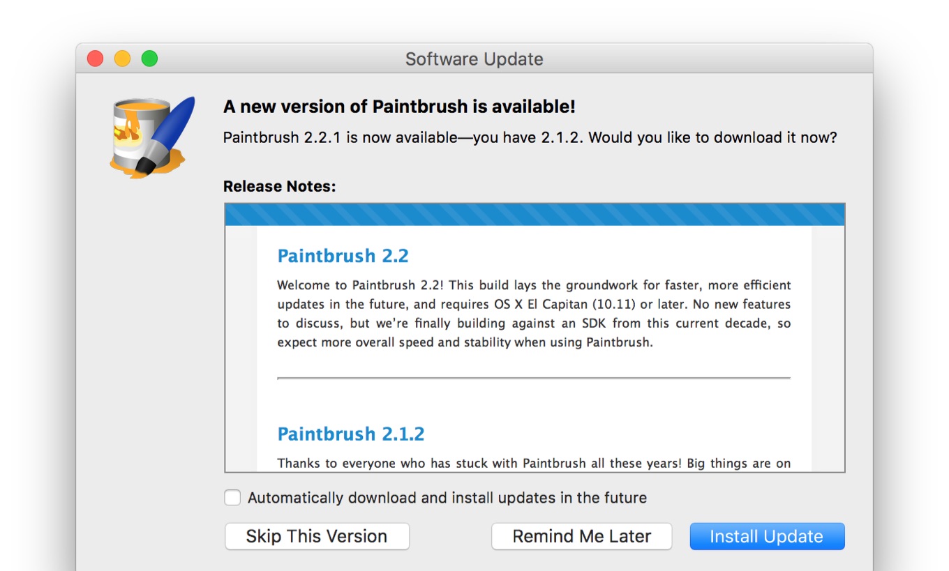 Mac用ペイントツール Paintbrush が2年ぶりにアップデートし パフォーマンスを向上 pl Ch