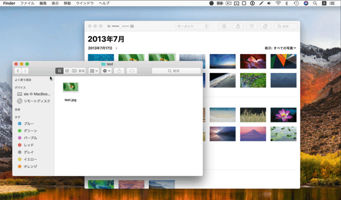 Photos for MacのUX