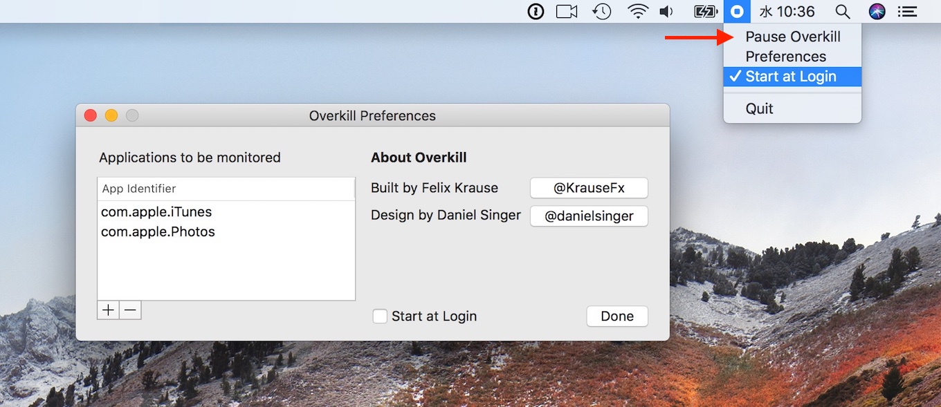 Macのアプリの起動を抑制してくれるOverkillアプリの使い方