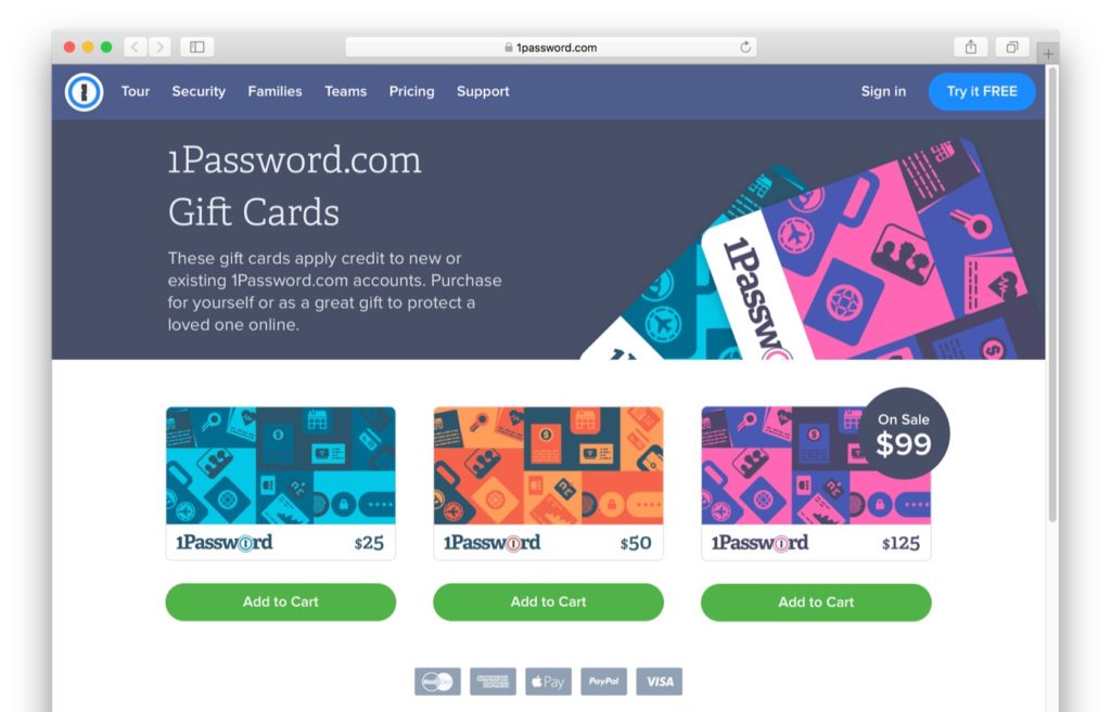 Give the gift of 1Password