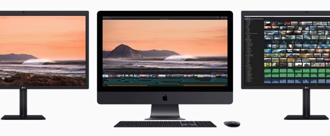 iMac Pro 2017と2台のLG UltraFin 5Kディスプレイ