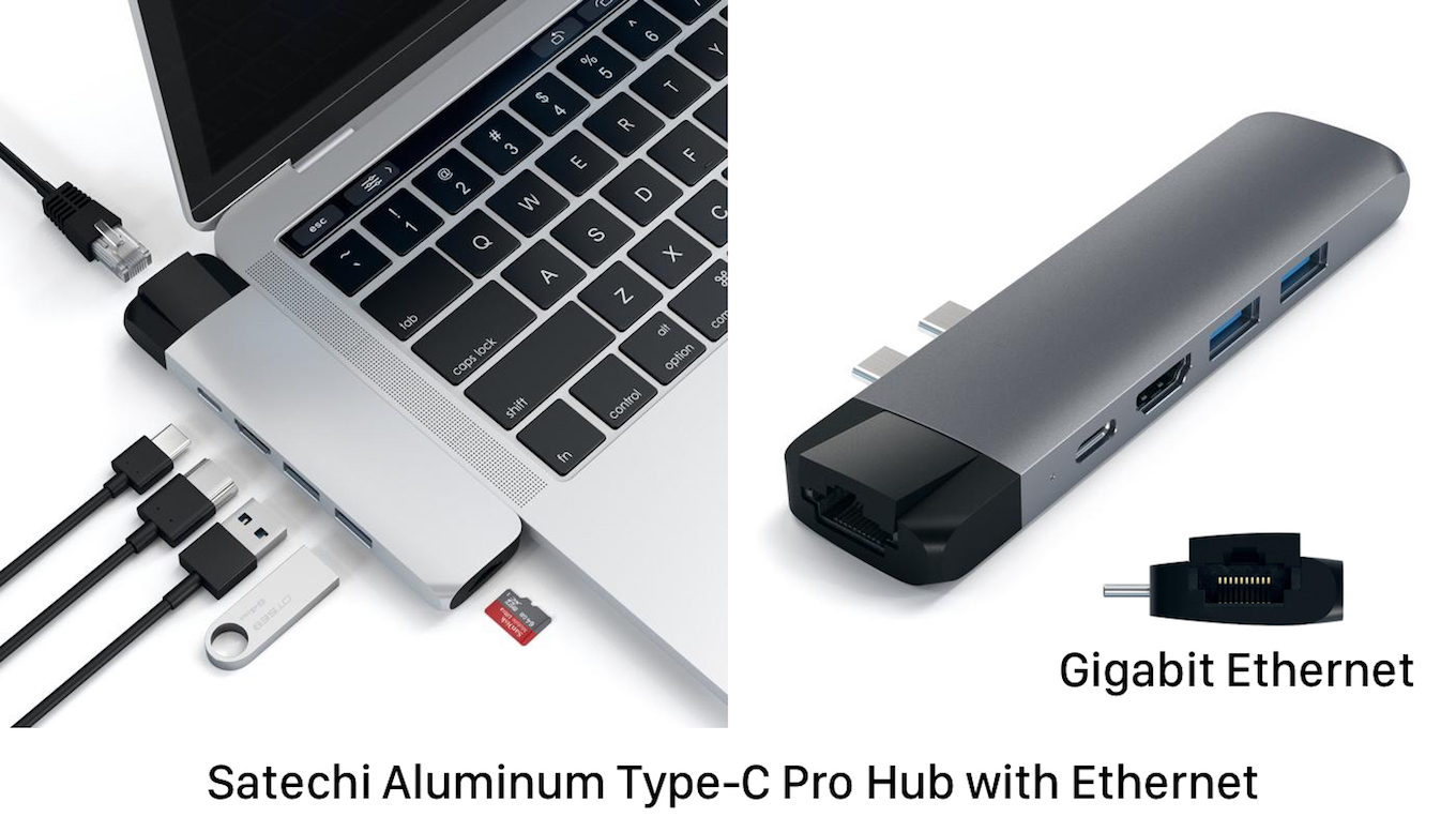 Satechi アルミニウム Type-C Pro Hub with Ethernet