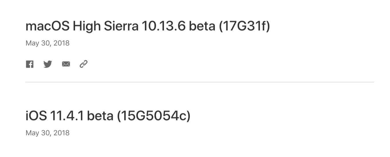 macOS High Sierra 10.13.6 beta