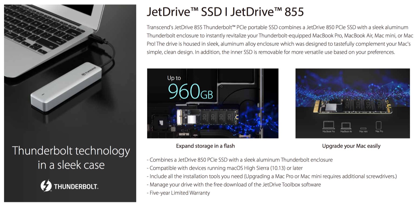 JetDrive 855 for Mac