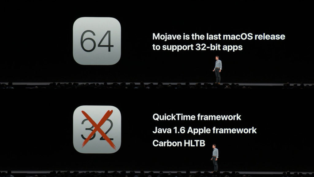 macOS 10.14 Mojaveは32-bitアプリをサポートする最後のmacOS