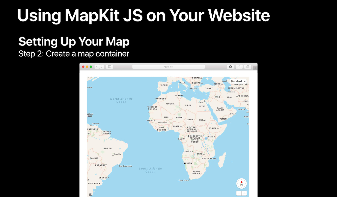 MapKit JS on your website