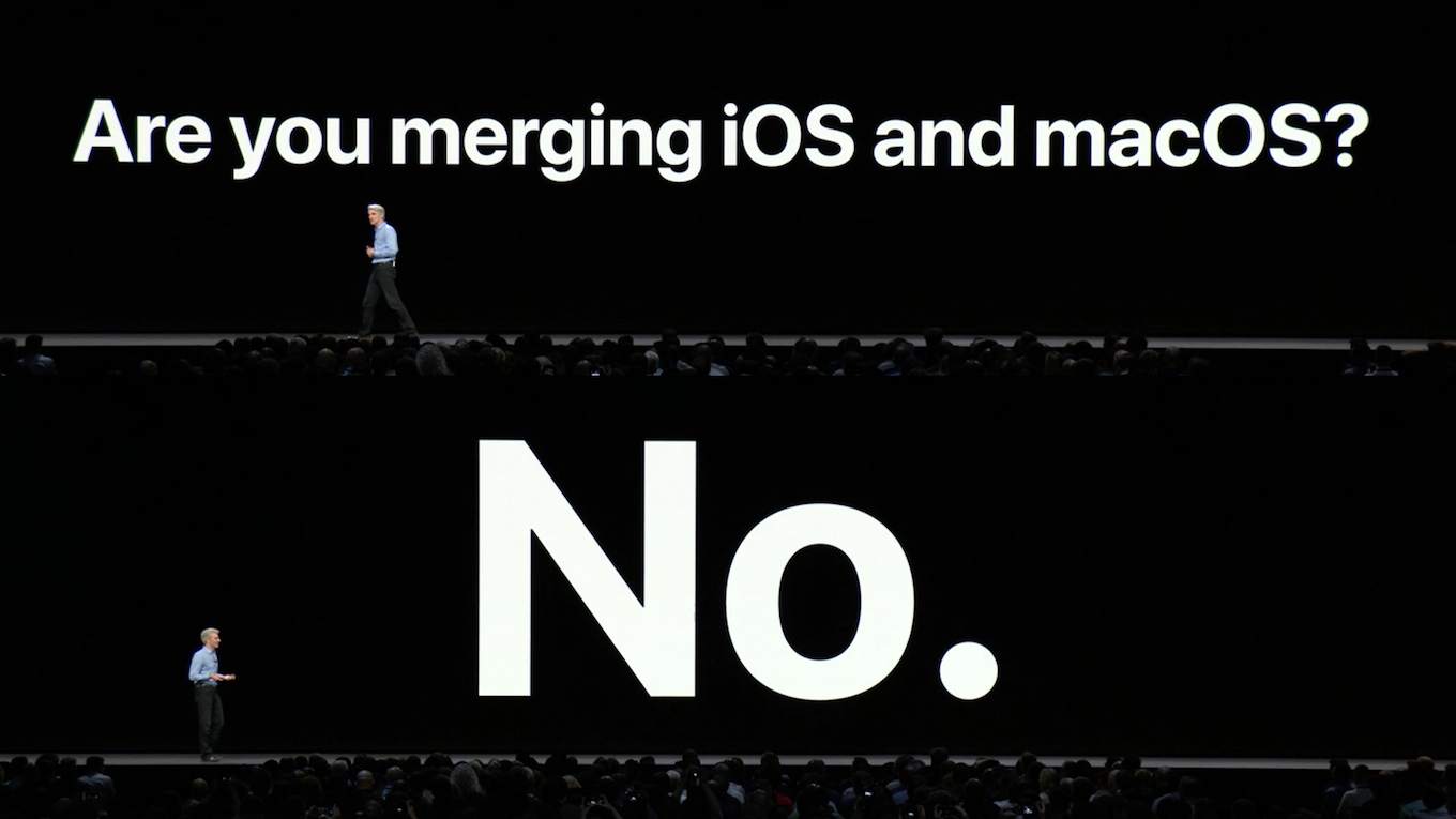 are you marging ios and macos