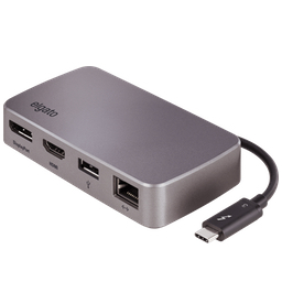 Elgato、4K＠60Hz対応のHDMI/DPポートを備えThunderbolt 3ケーブルを本体に収納可能なドック「Thunderbolt 3 Mini Dock」を発売。