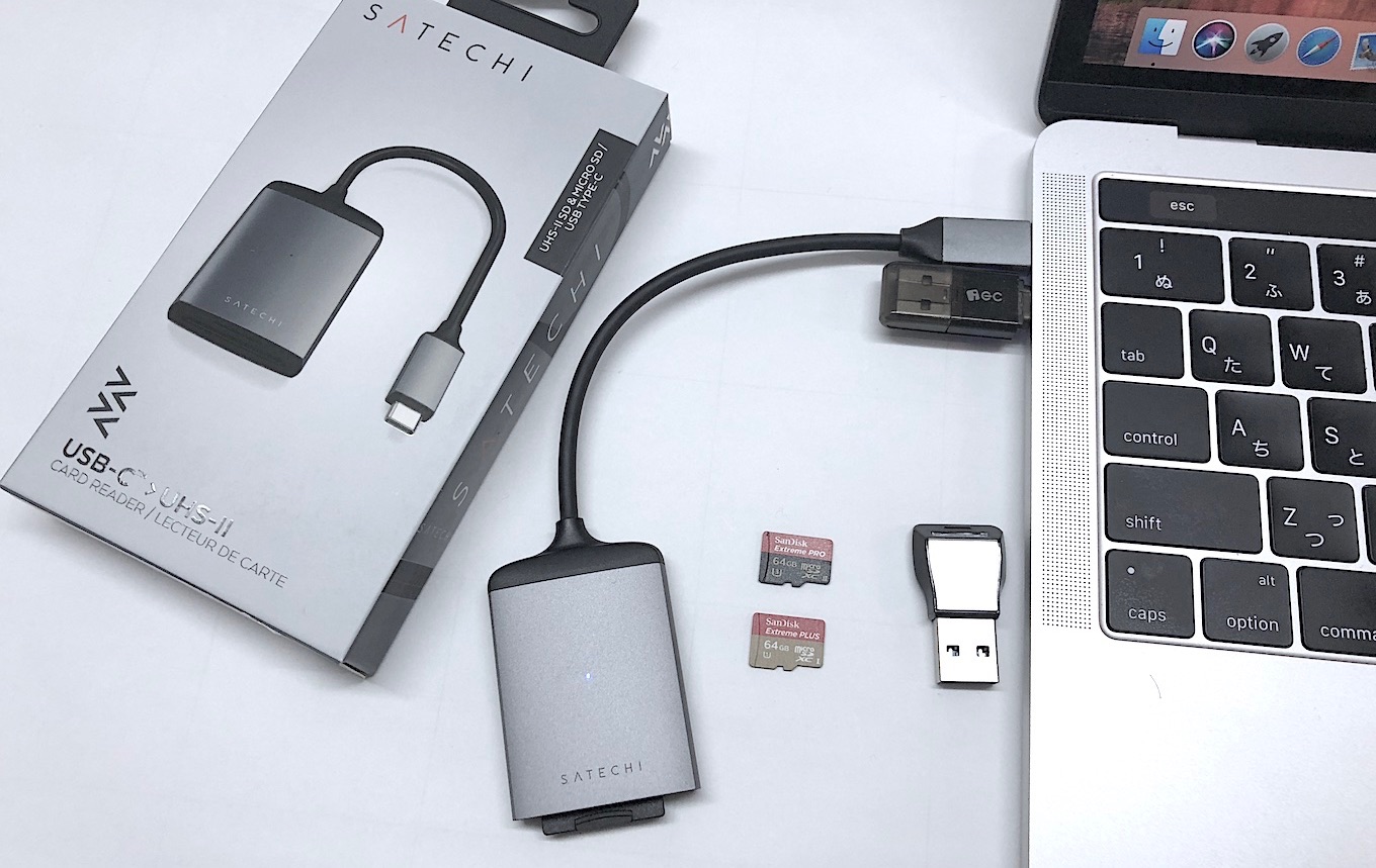 USB-C接続＆UHS-II対応のSDカードリーダー「Satechi Type-C UHS-II 