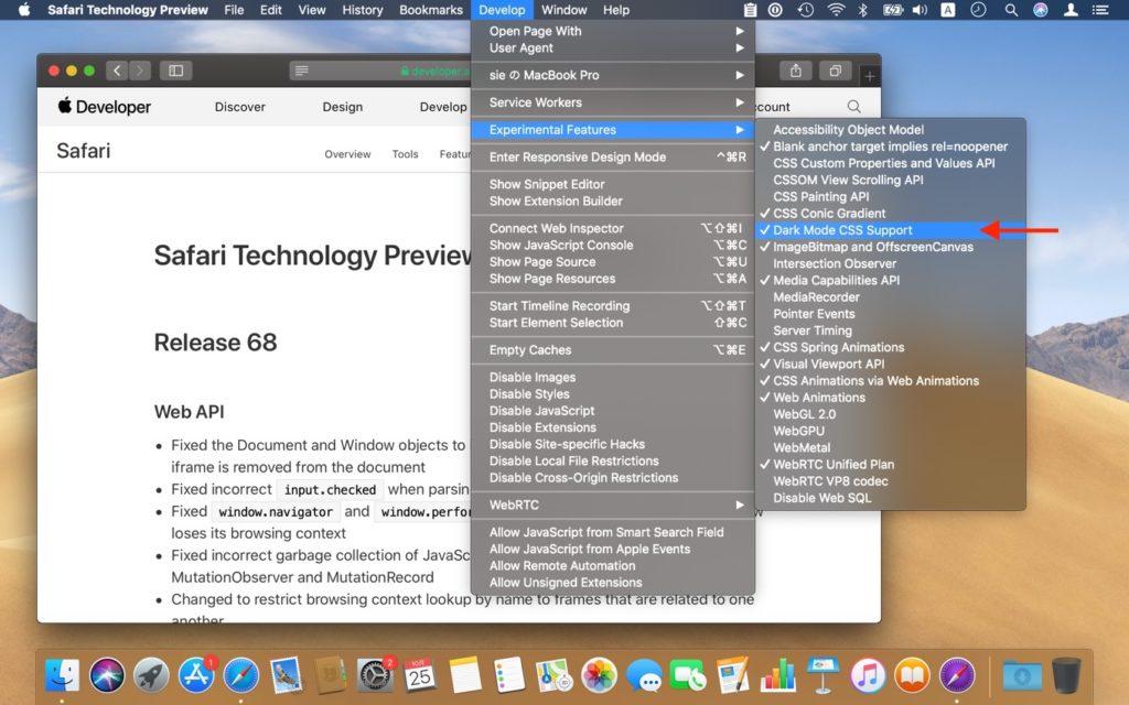 safari technology preview high sierra