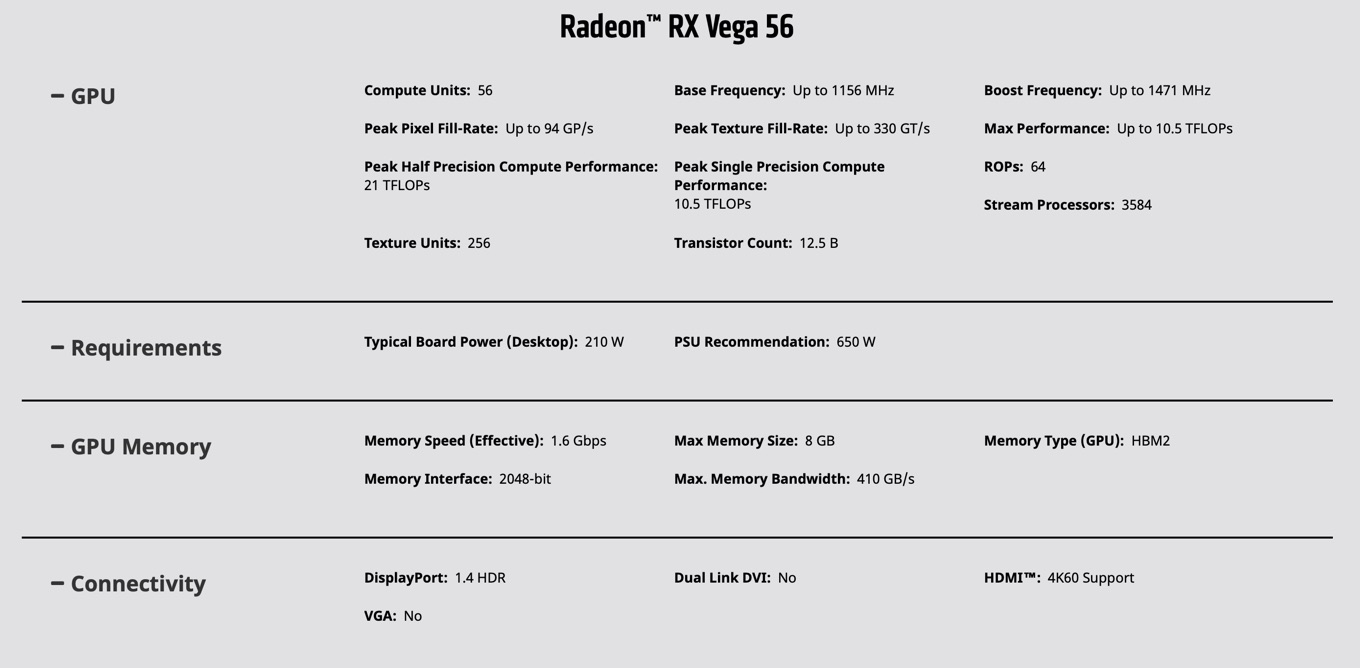 Radeon RX Vega 56
