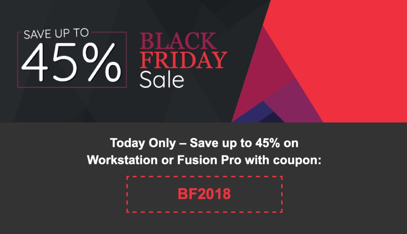VMware Fusion black friday sale