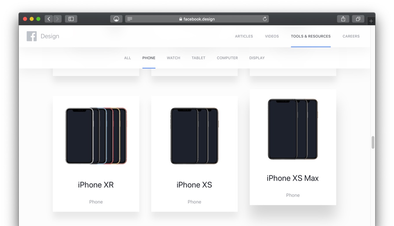 Facebook Design Appleのiphone Xr Xsやgoogle Pixel 3のsketch用モックアップ素材を公開 pl Ch