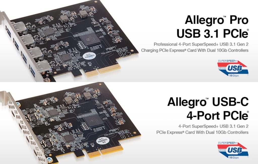 Sonnet Allegro 4-Port USB-A 3.2 Gen 1 PCIe Card USB3-4PM-E B&H