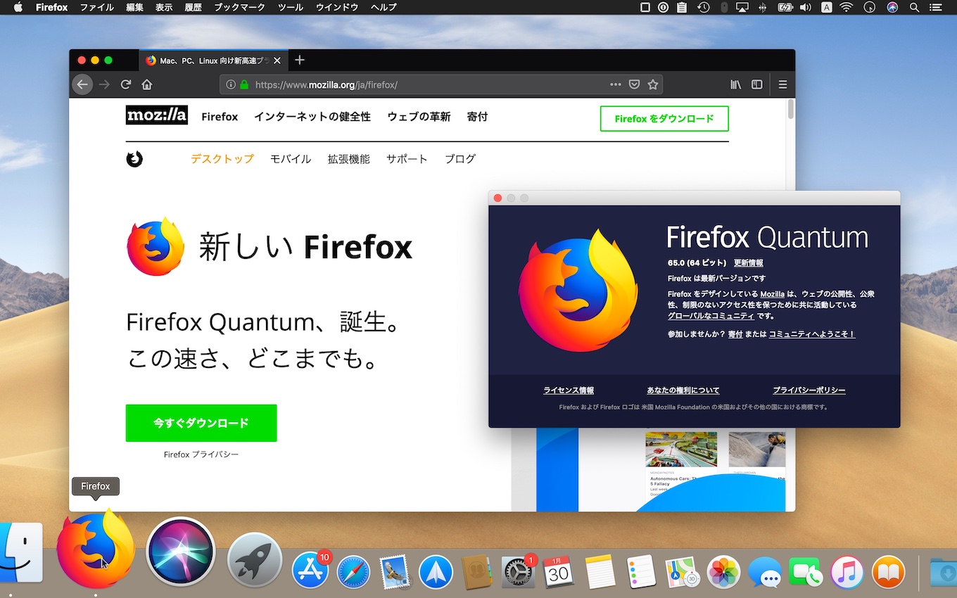 65.0 Firefox Release January 29, 2019
