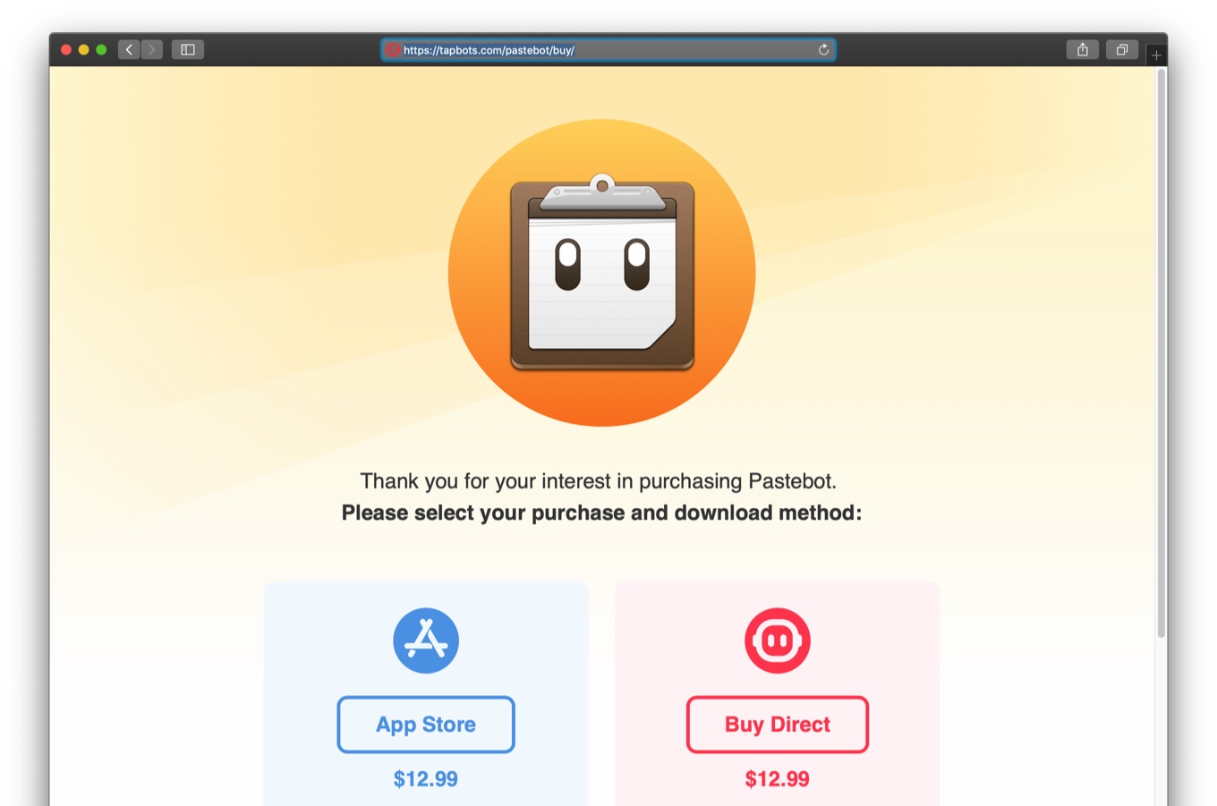 Pastebot is finally available for sale outside of the Mac App Store.