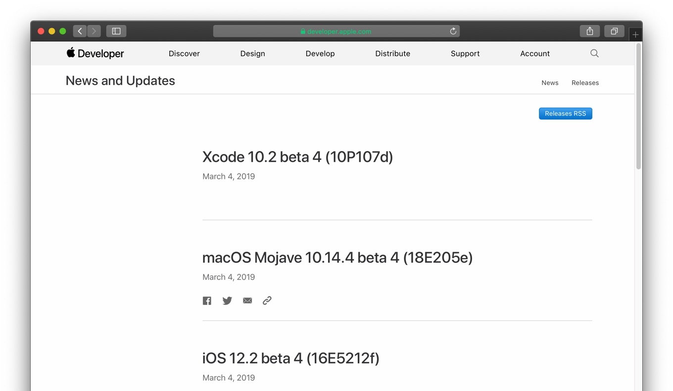 macOS Mojave 10.14.4 beta 4 (18E205e)