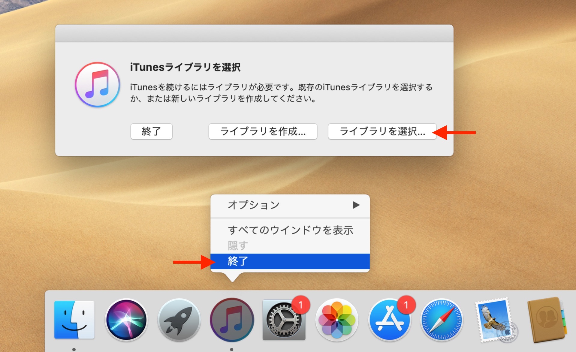 How to switch iTunes Libraries before Catalina Upgrade