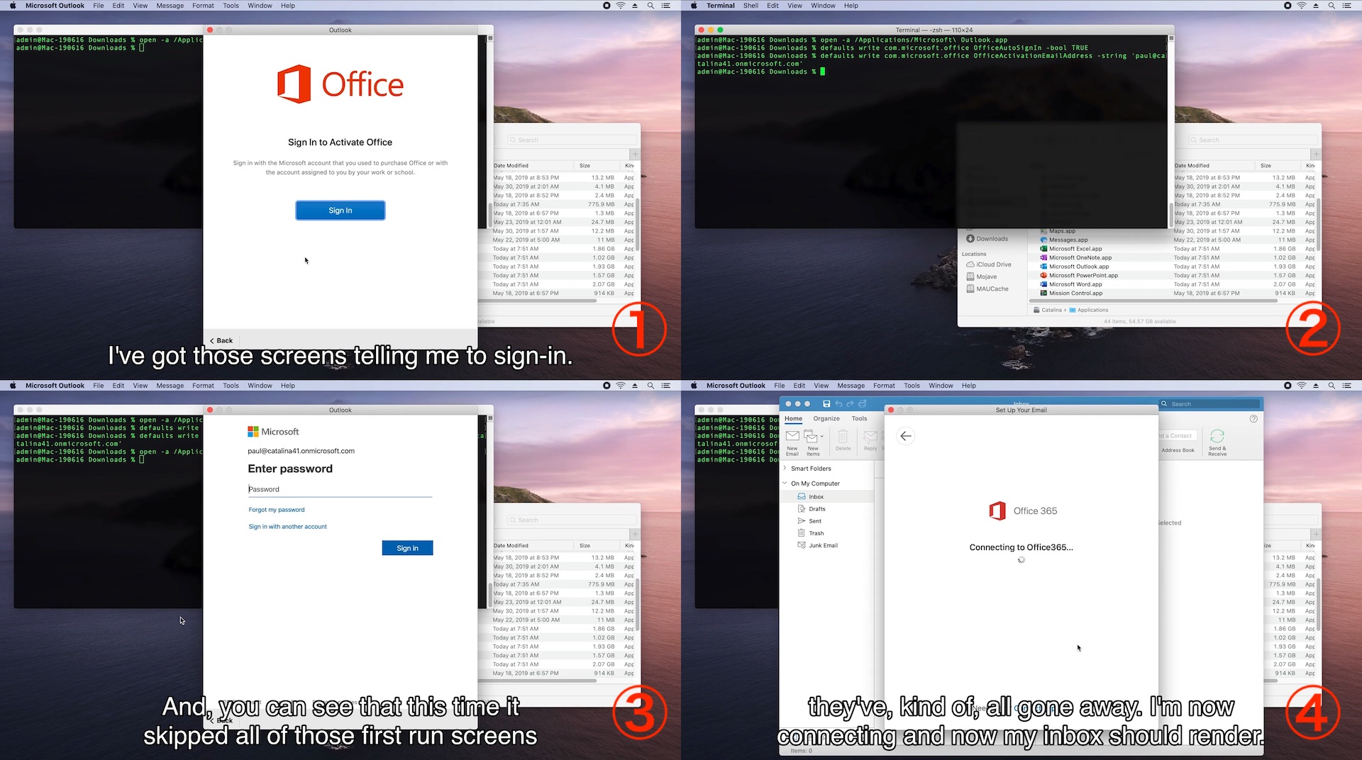 Microsoft Office for MacのAutoSignin