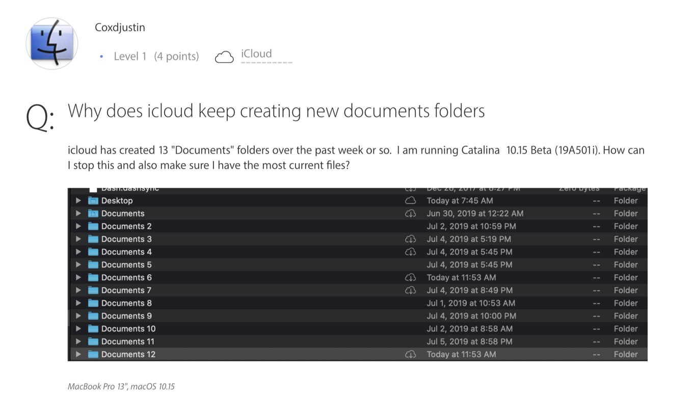 iCloud Drive issue