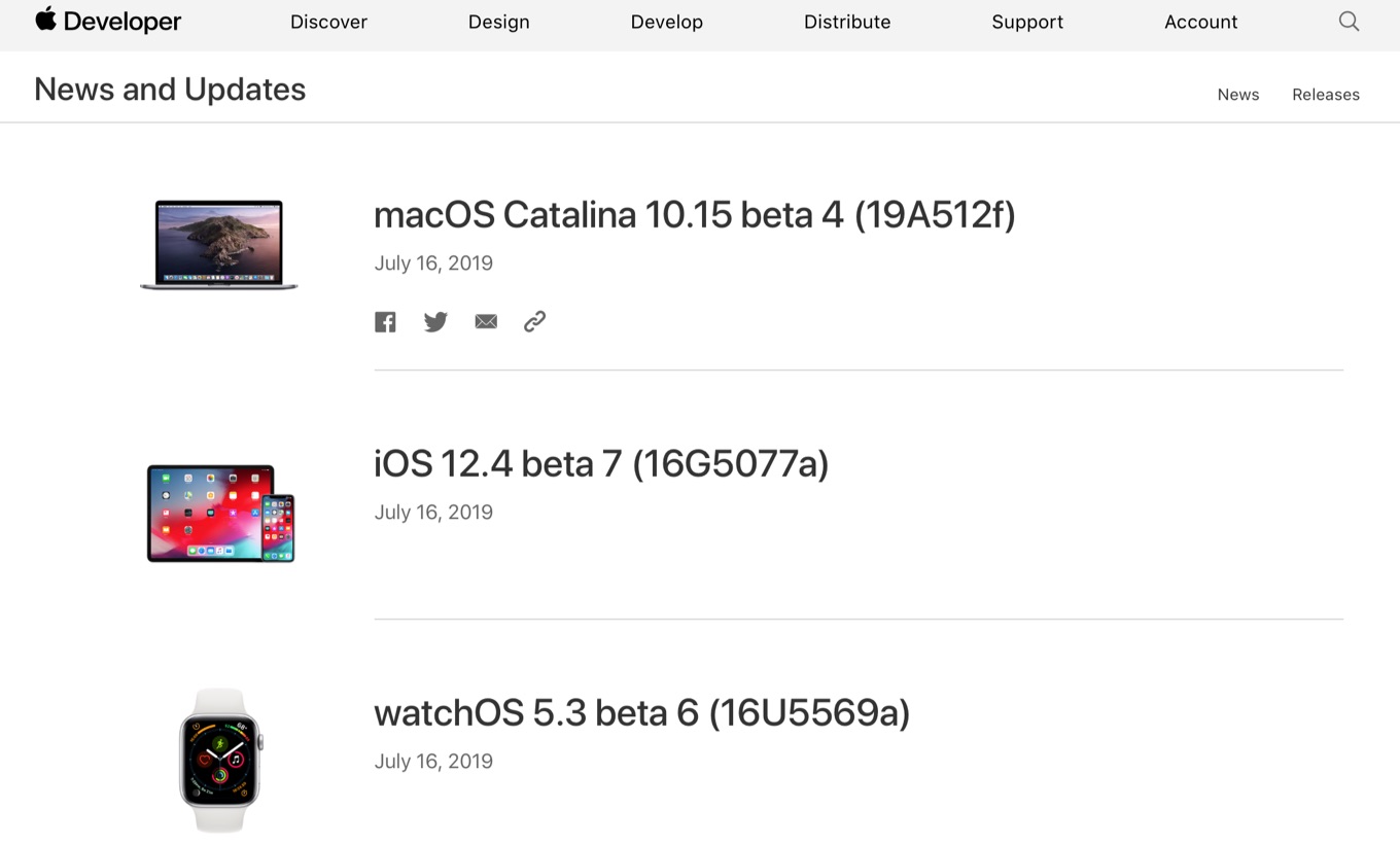 macOS Catalina 10.15 beta 4 Build 19A512f
