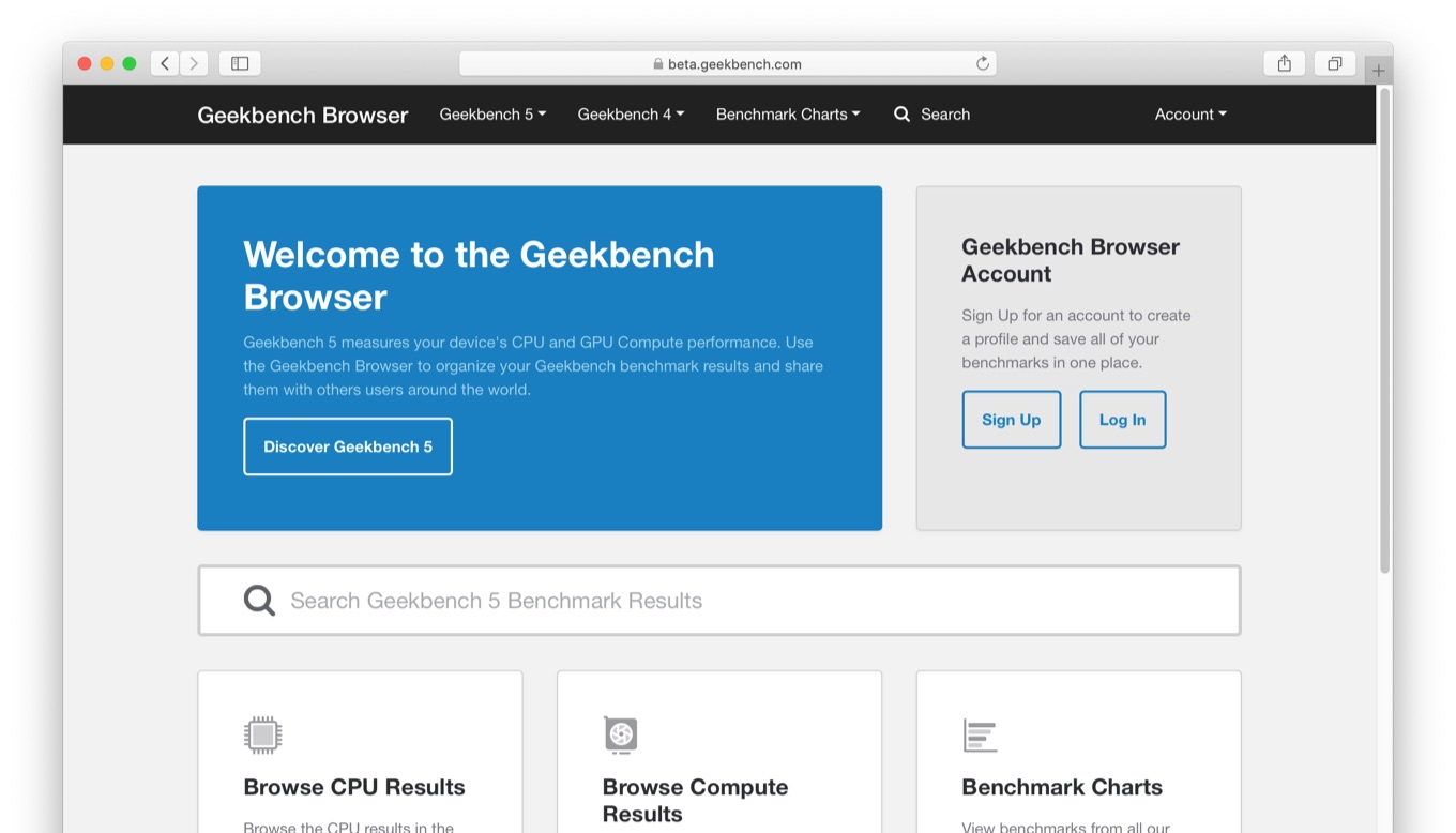 Geekbench Browser