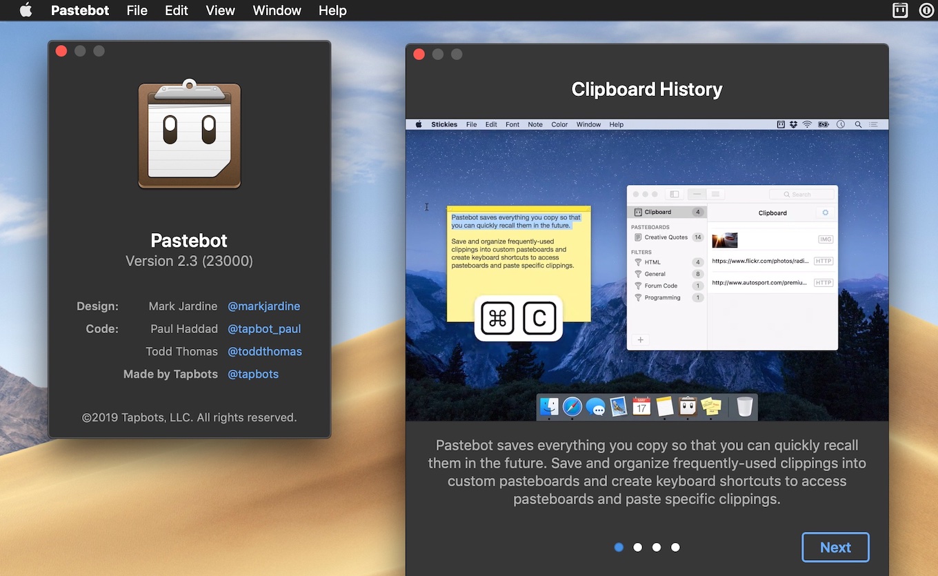 Pastebot for Mac