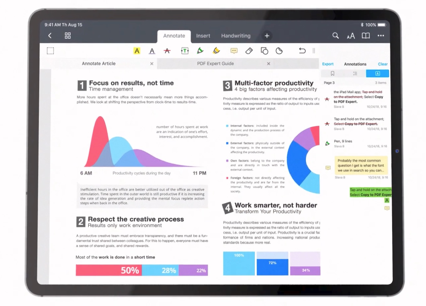 Readdle Appleのmetal Apiエンジンを採用しデスクトップ版のデザインや機能を導入したios用pdfエディタ Pdf Expert 7 をリリース pl Ch