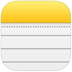 iOS 13のノートアプリのアイコン